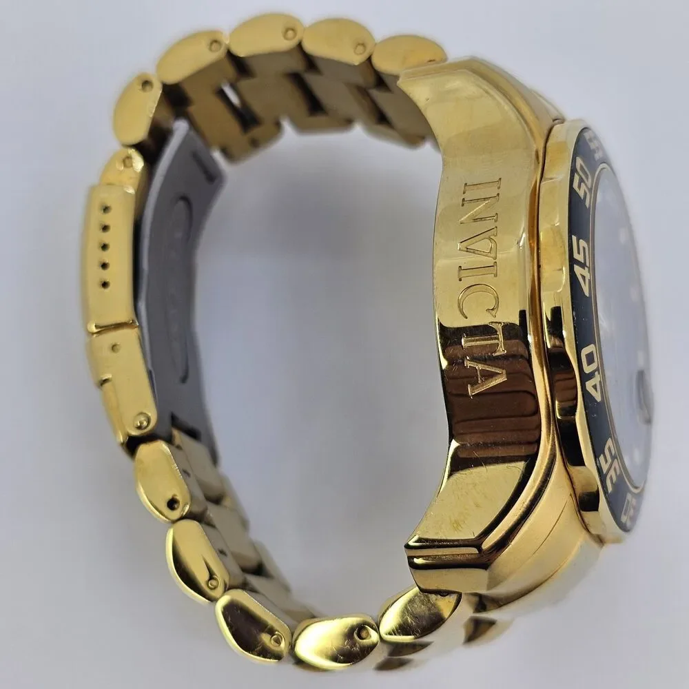 Invicta‎ 19837 Men Watch Pro Diver Chronograph Gold Dial Bracelet 6